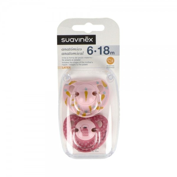 Chupete Suavinex Anatom T-C +6M 2U
